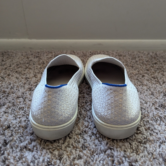 Rothy’s Salt Honeycomb The Original Slip On Sneakers Shoes Gray - Picture 4 of 8